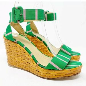 Kate Spade cabana wedge wicker sandals
